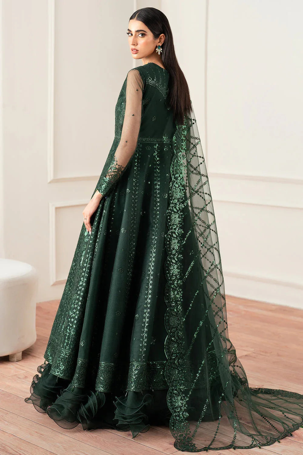 Farasha | Essence Formals 25 | Emerald Muse - Aqsa Fabrics