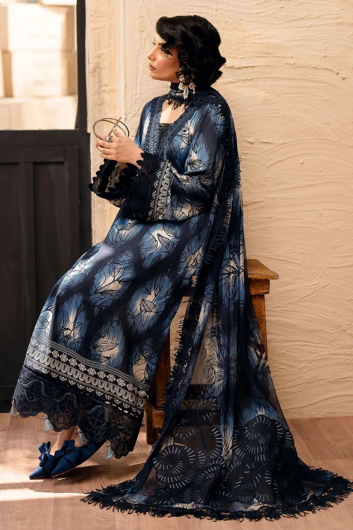 Nureh | Glam Girl Lawn | GL-21 - Aqsa Fabrics