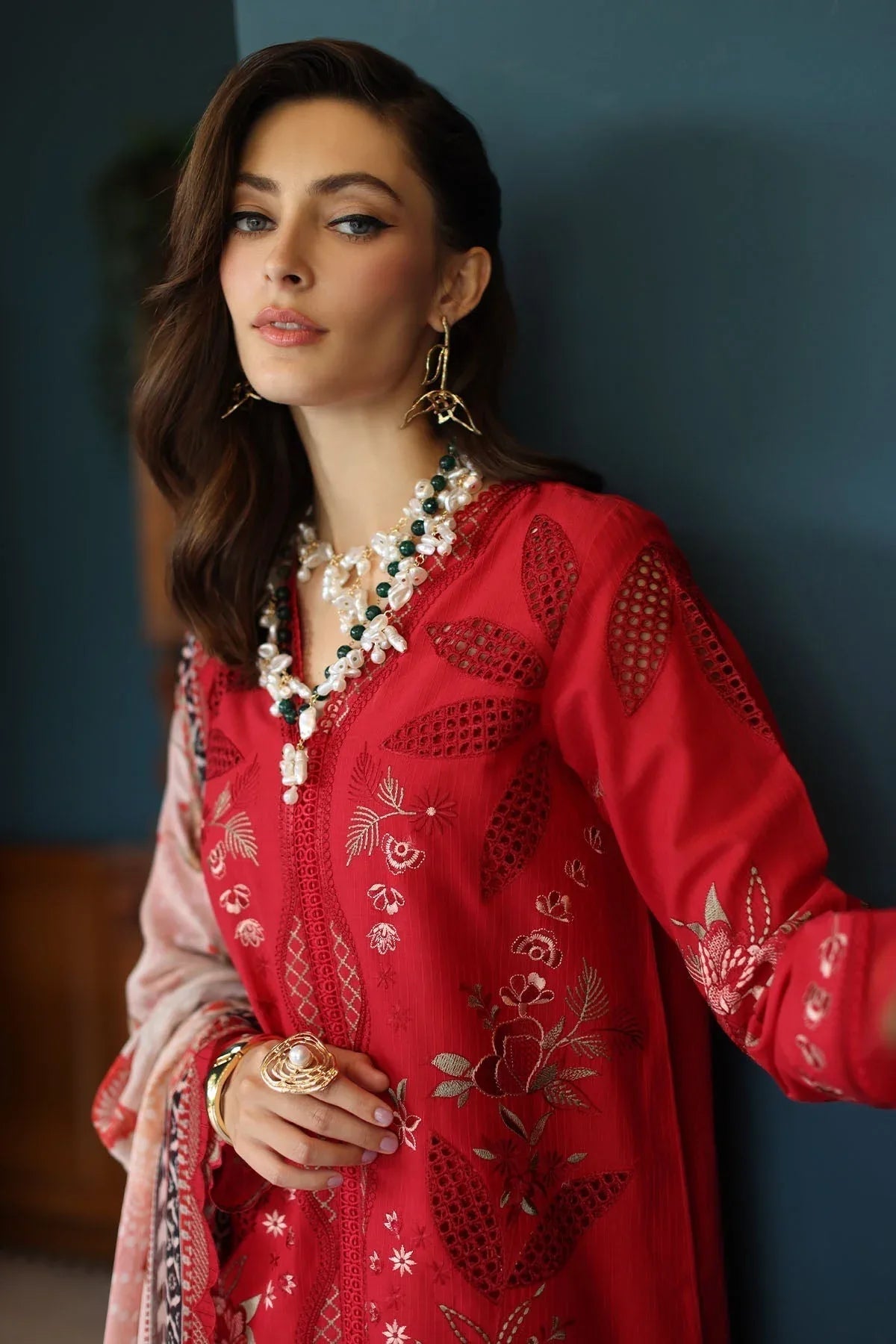 Nureh | Maya Lawn | NS-157 - Aqsa Fabrics