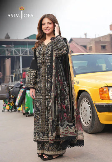 Asim Jofa | Summer Rhapsody | AJUBU-01 Embroidered Jacquard - Aqsa Fabrics