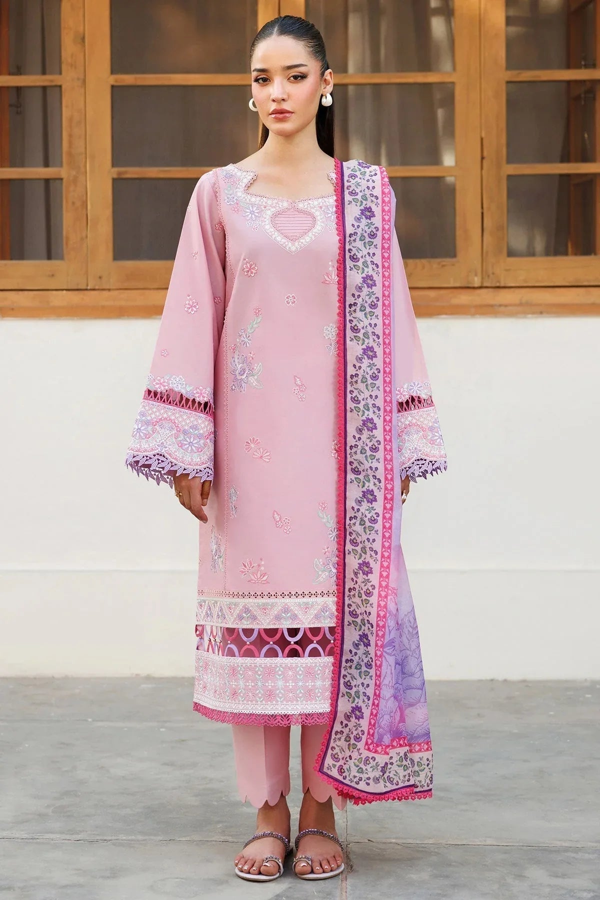 Farasha | Summer Weaves Embroidered Lawn | Petal Bloom - Aqsa Fabrics