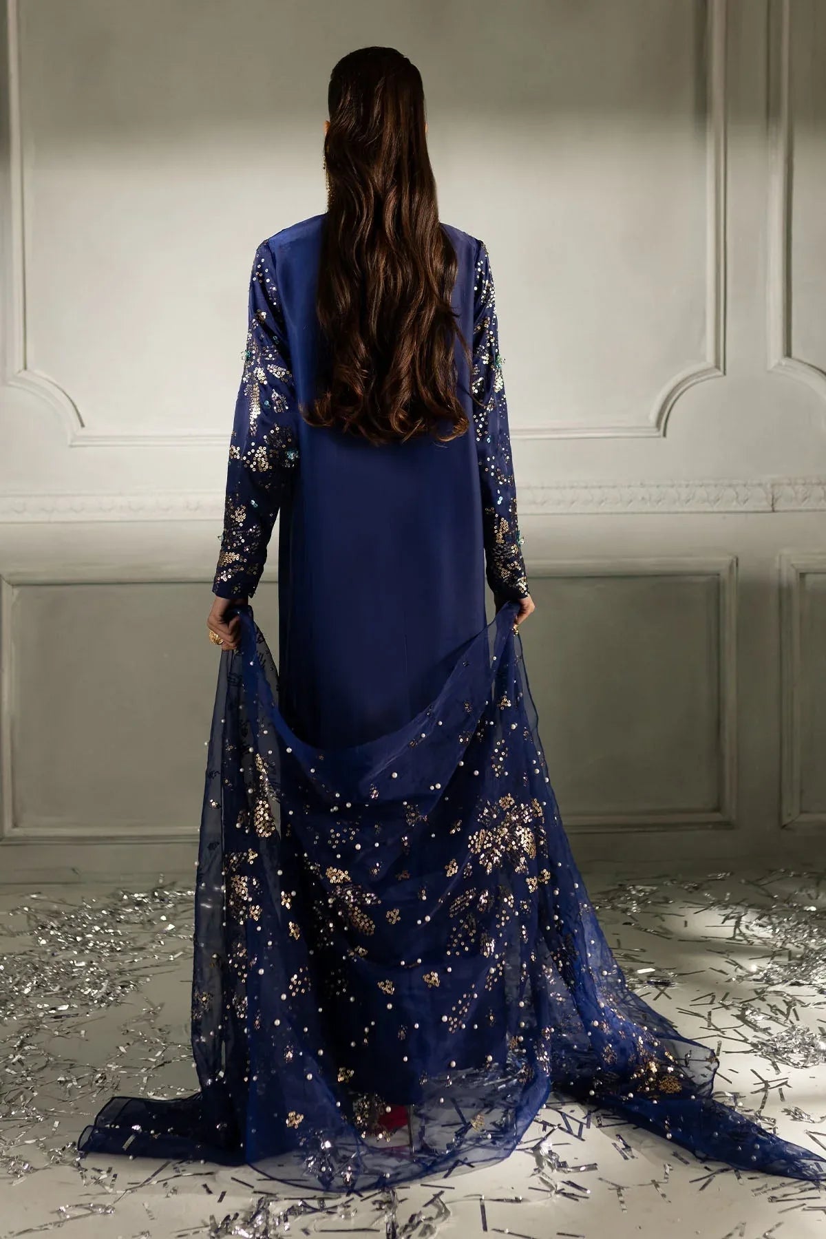 Nureh | Tiny Twinkles | Sunset Sparkle TW-07 - Aqsa Fabrics