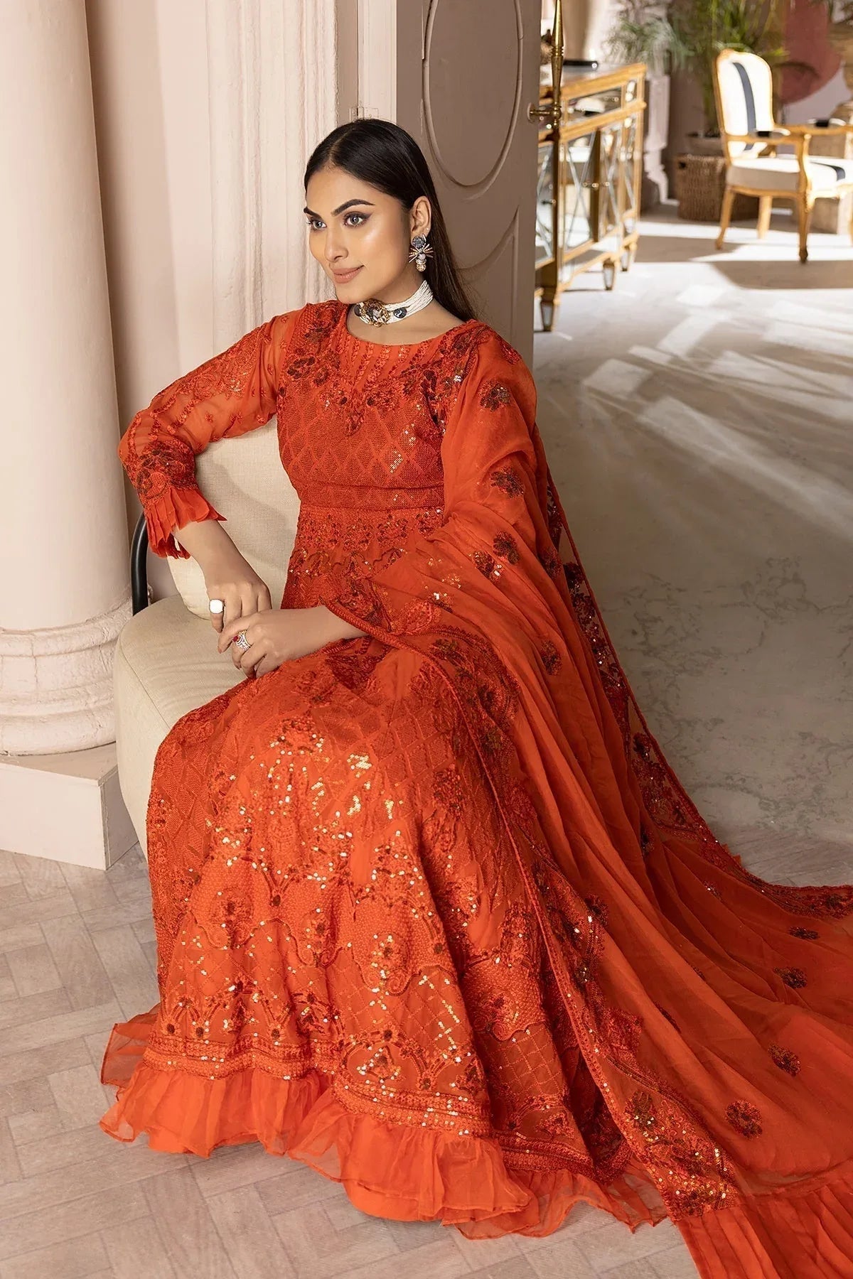 Charizma | Statement Dresses | STM23-08-S - Aqsa Fabrics