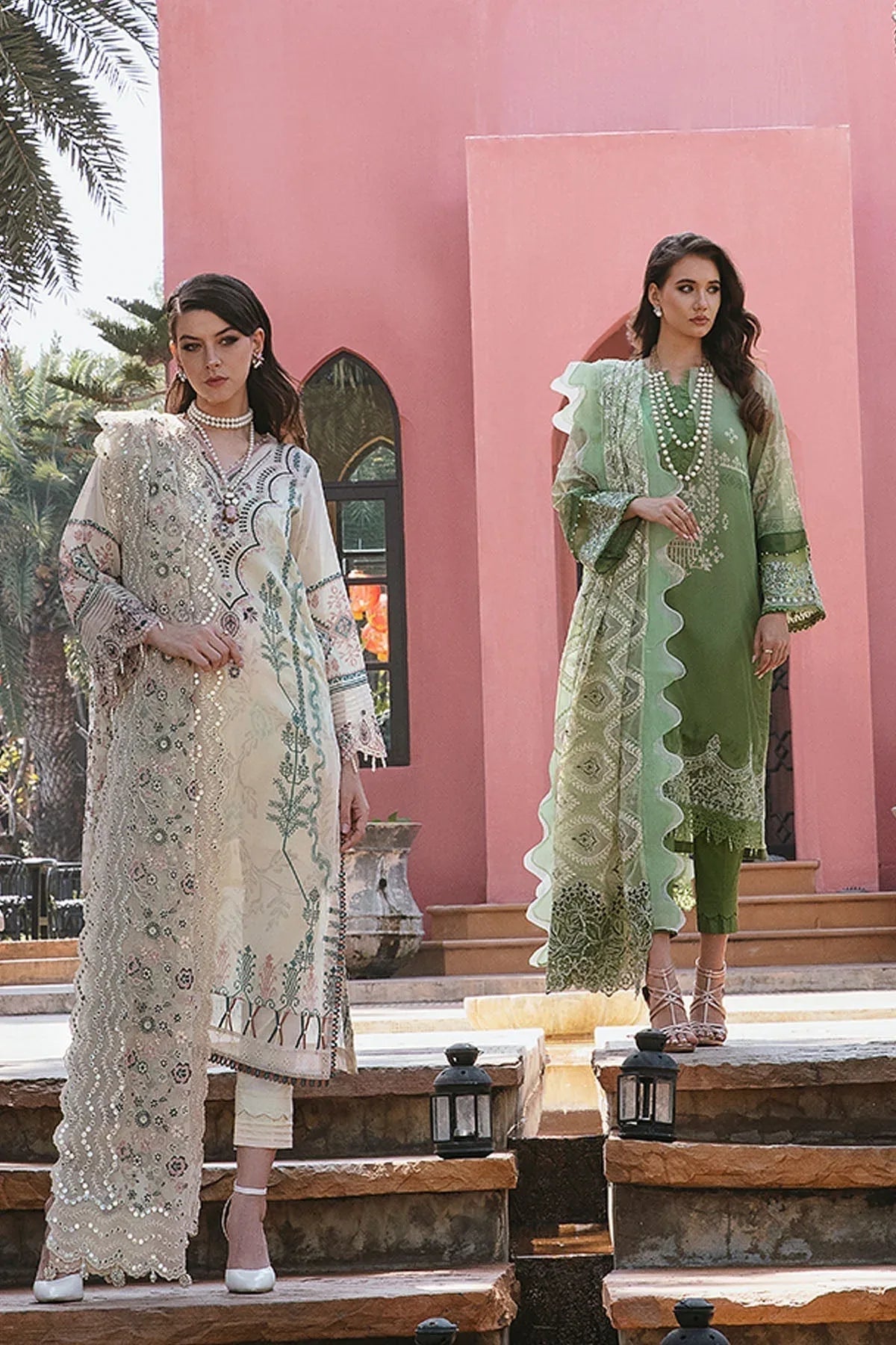 Nureh | Maya Swiss Lawn | NS-64 - Aqsa Fabrics
