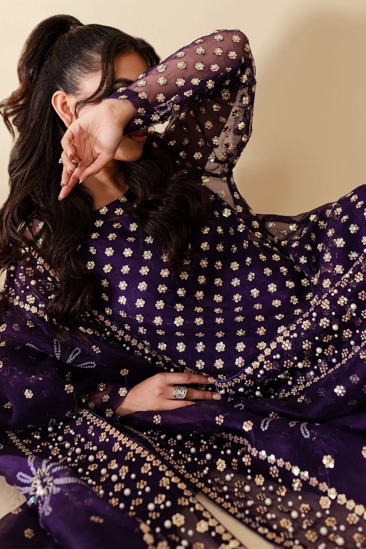 Nureh | Tiny Twinkles | WILD BEAUTY - Aqsa Fabrics