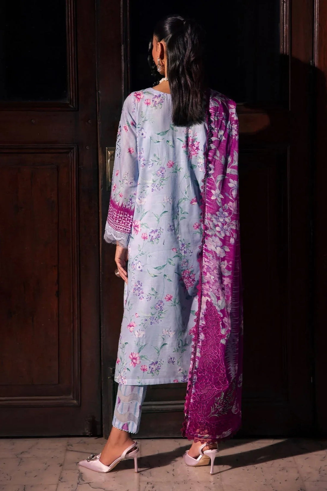 Nureh | Glam Girl Lawn | GL-17 - Aqsa Fabrics