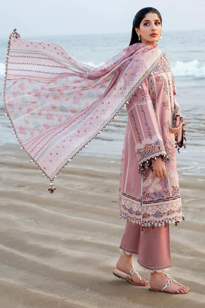 Jazmin | Shahkaar Luxury Lawn 25 | SL25-D2 - Aqsa Fabrics