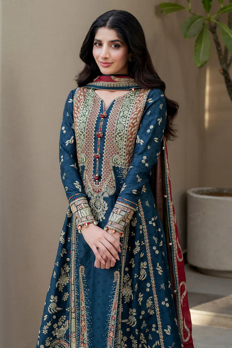 Jazmin | Shahkaar Luxury Lawn 25 | SL25-D3 - Aqsa Fabrics