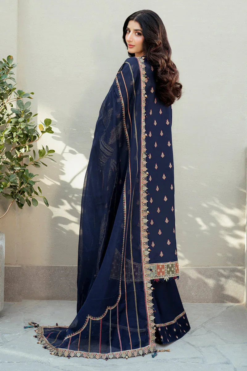 Jazmin | Shahkaar Luxury Lawn 25 | SL25-D8 - Aqsa Fabrics