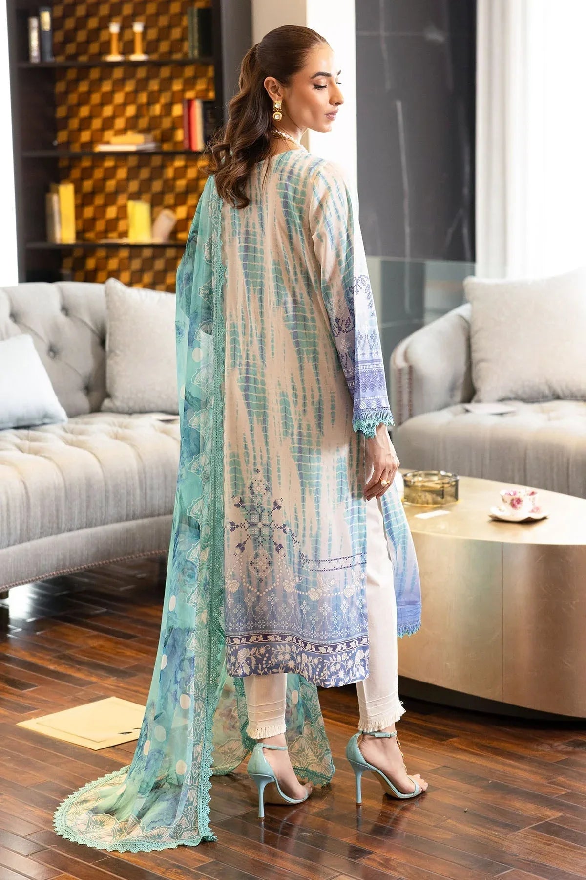 Nureh | Printed lawn 25 | SP-117 - Aqsa Fabrics
