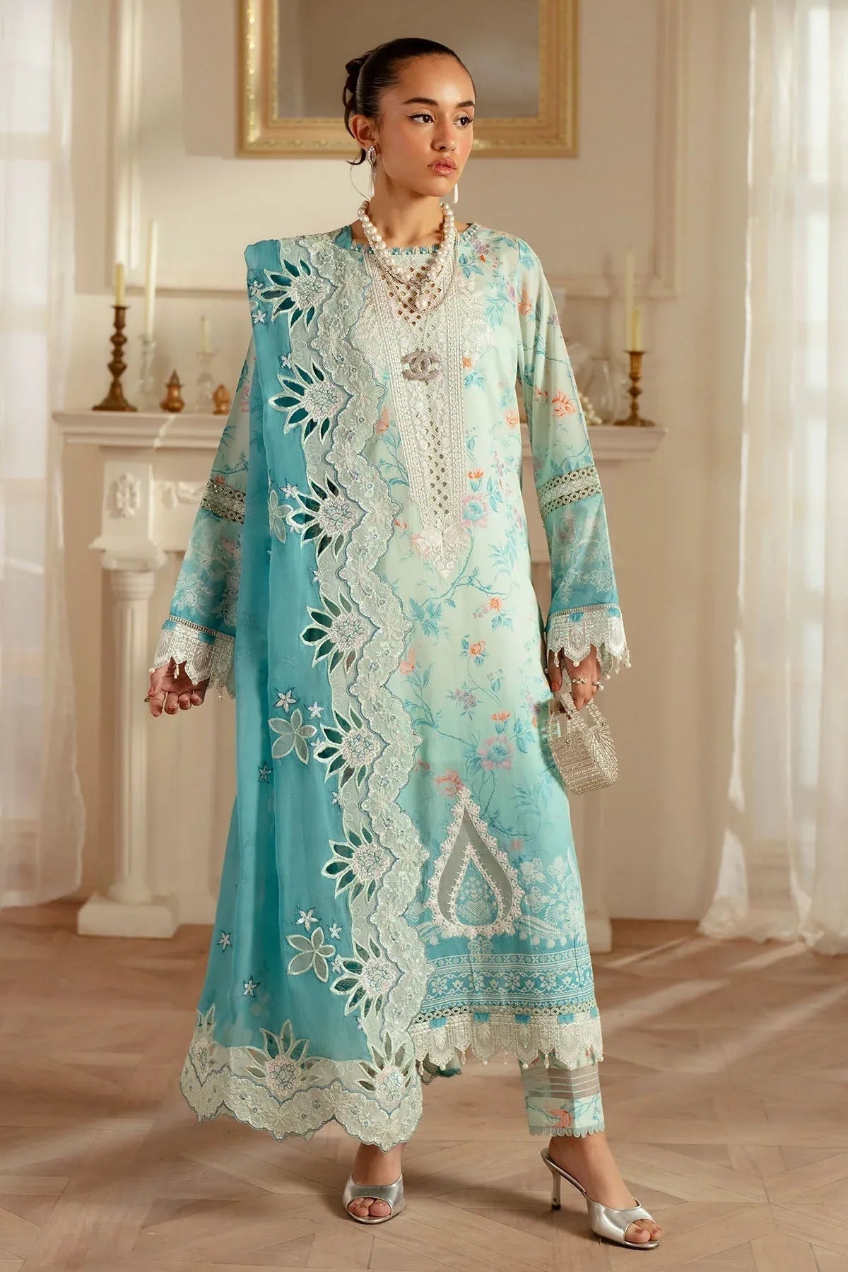 Nureh | Feya Eid Lawn | FE-06 - Aqsa Fabrics