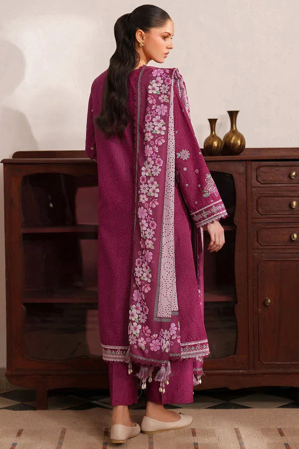 Farasha | Meline Premium Viscose 25 | Berry Blush - Aqsa Fabrics