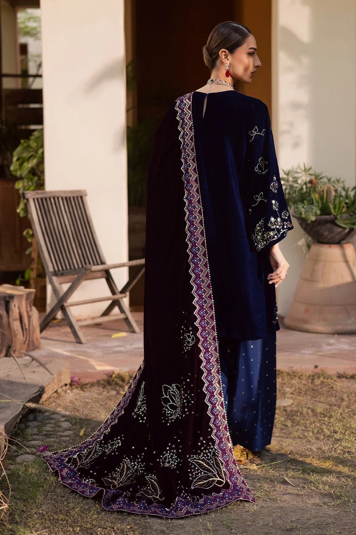 Nureh | Maya Velvet | NW-116 - Aqsa Fabrics