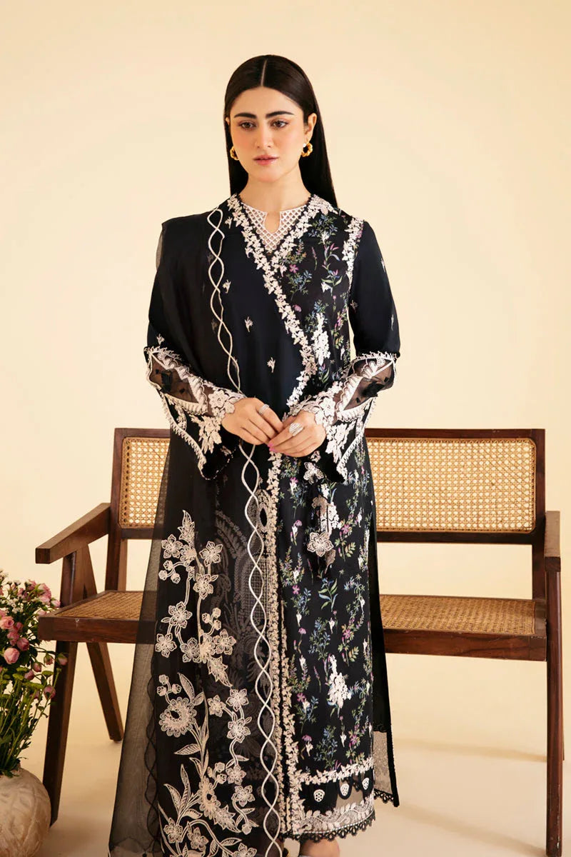 Qalamkar | Qlinekari Luxury Lawn | SQ-03 MARWA - Aqsa Fabrics