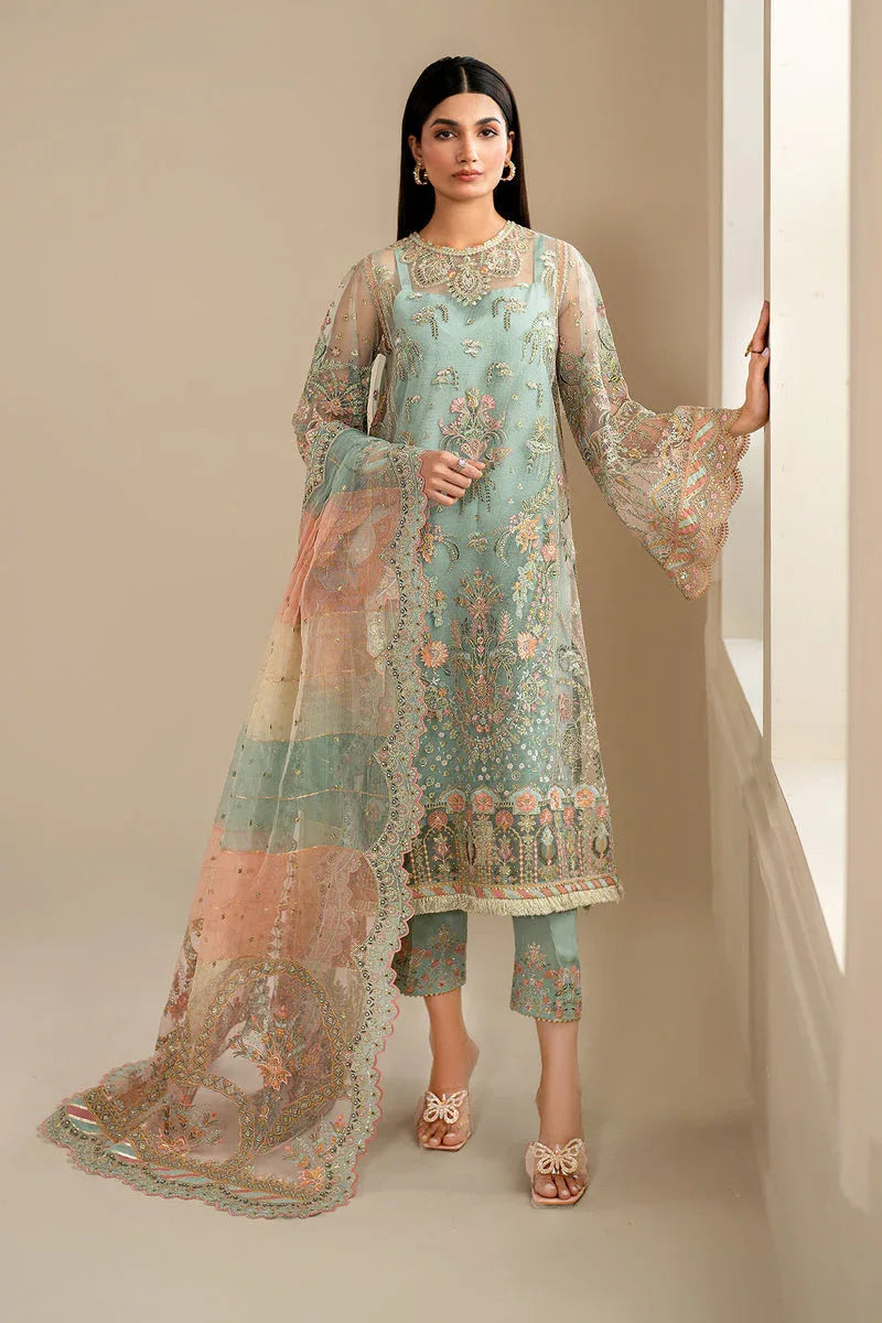 Baroque | Formal Collection | NET UF-620 - Aqsa Fabrics