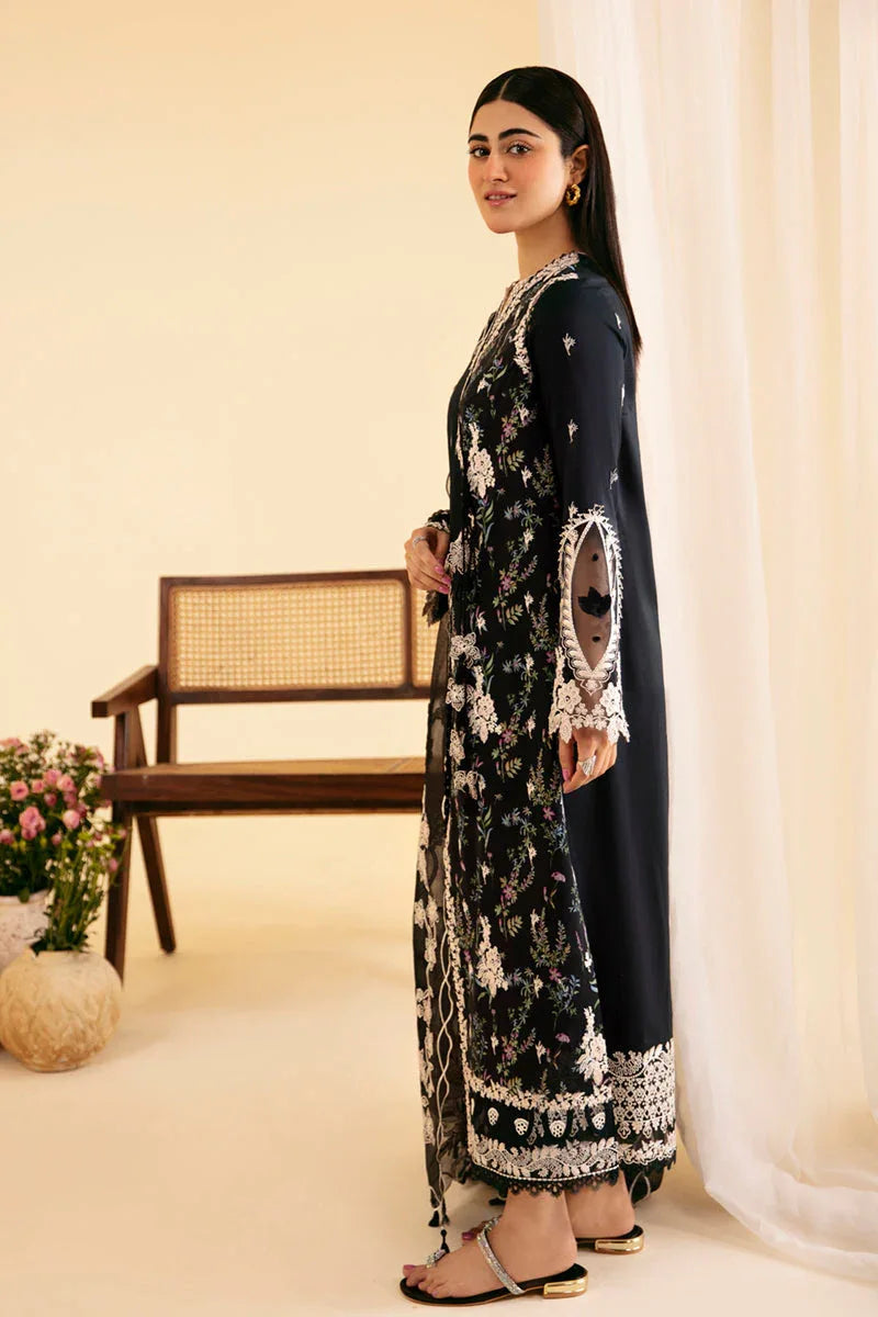 Qalamkar | Qlinekari Luxury Lawn | SQ-03 MARWA - Aqsa Fabrics