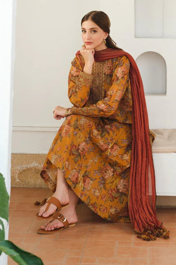 Baroque | Luxury Pret 24 | LAWN UF-653 - Aqsa Fabrics