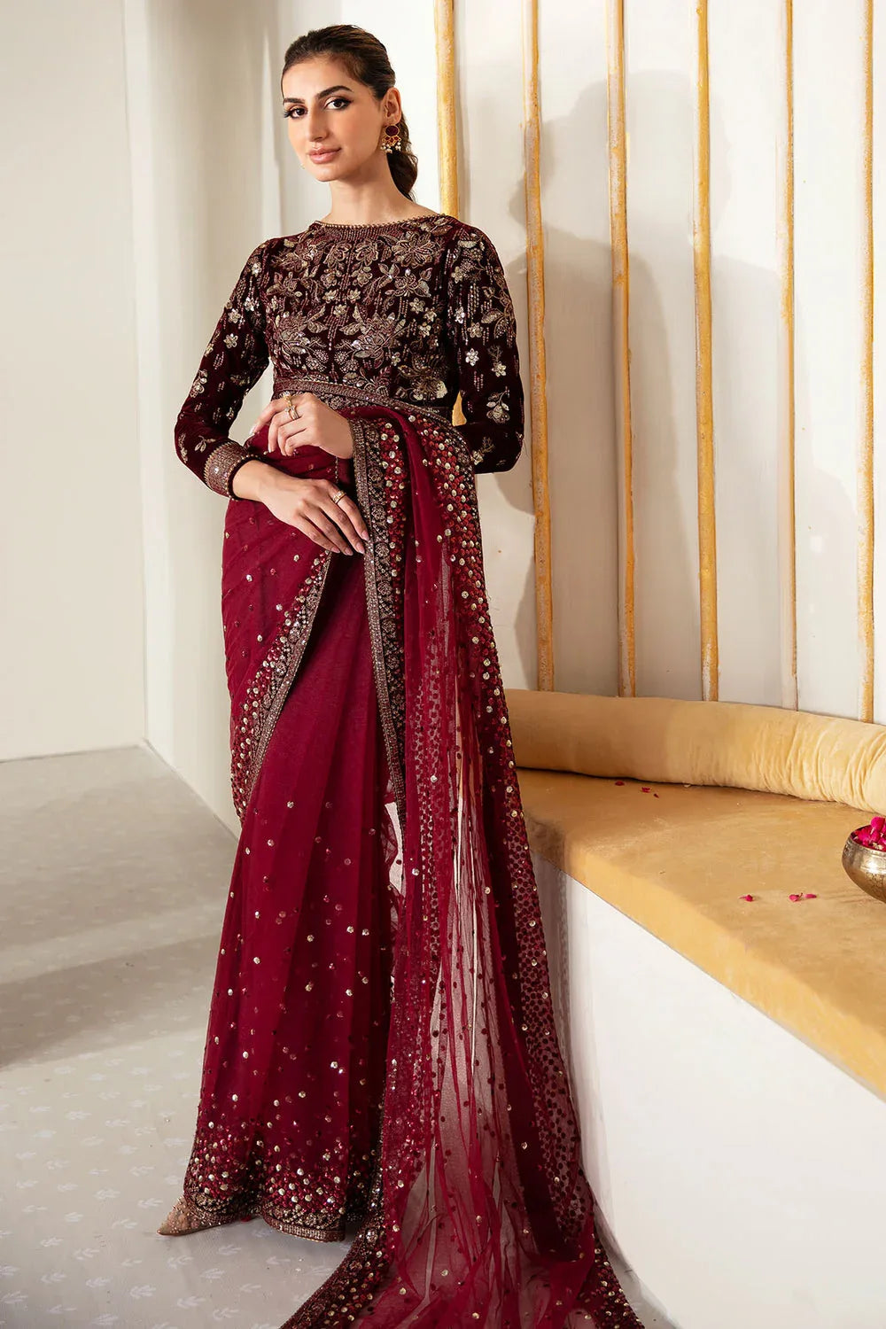Jazmin | Velvet Edit 24 | Velvet Formal VF-2016 - Aqsa Fabrics
