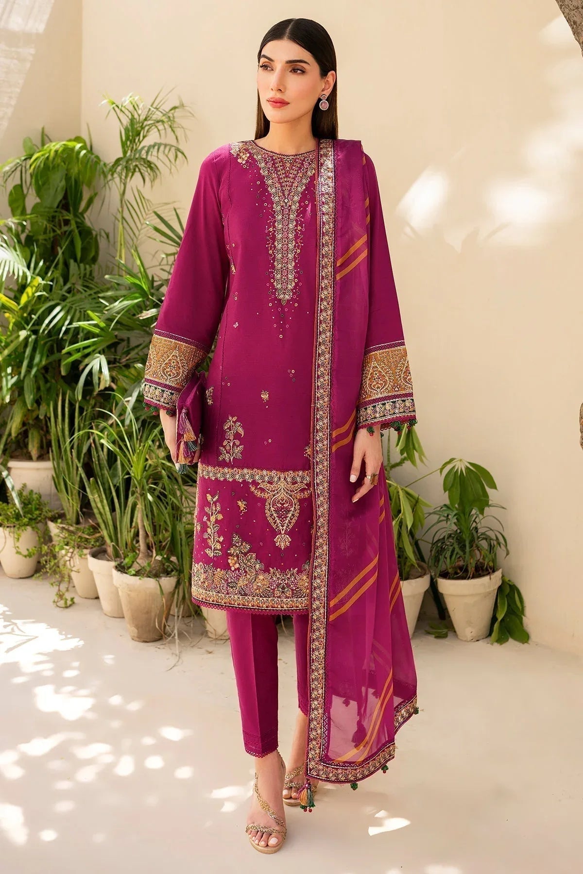 Jazmin | Irish Lawn SS 24 | D10 - Aqsa Fabrics