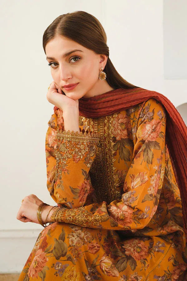Baroque | Luxury Pret 24 | LAWN UF-653 - Aqsa Fabrics