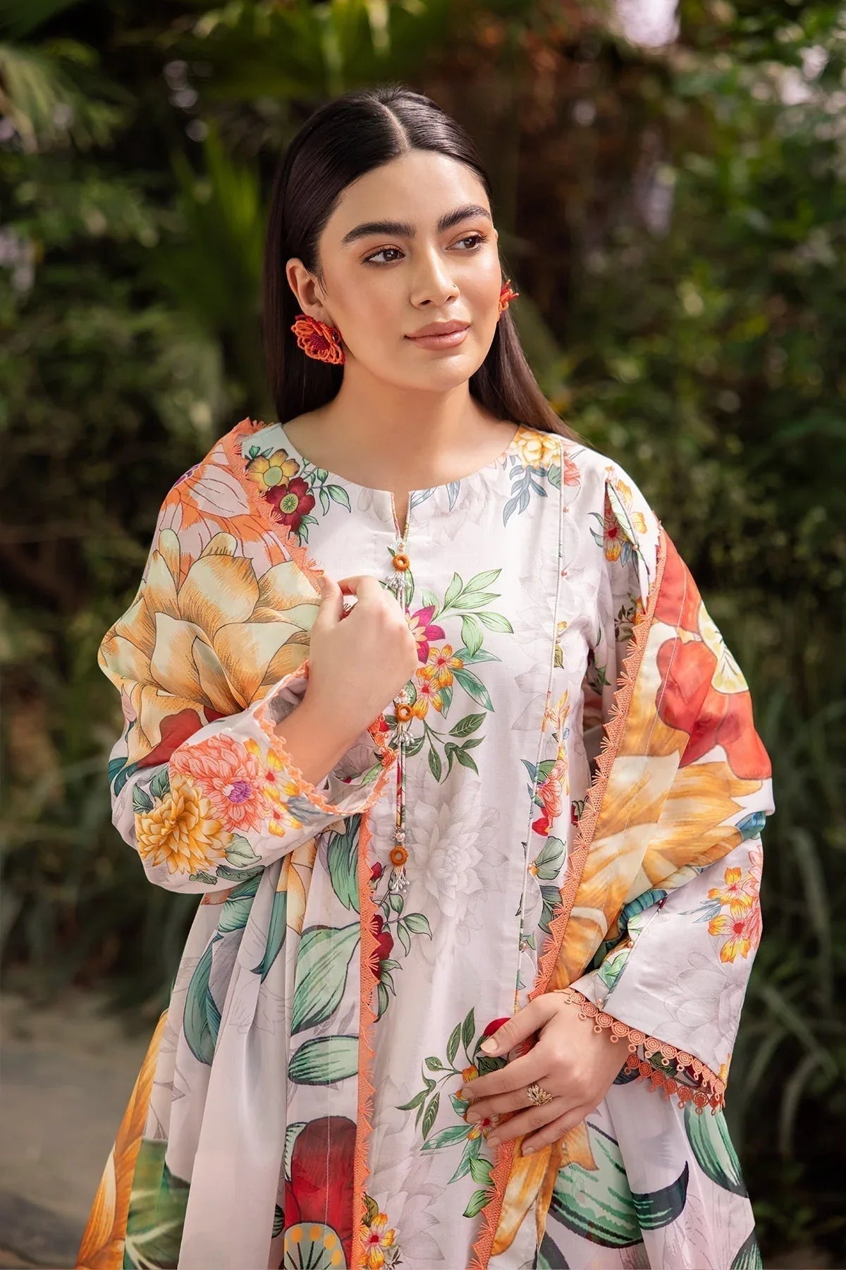 Alizeh | Sheen Lawn Prints 24 | ORCHID - Aqsa Fabrics