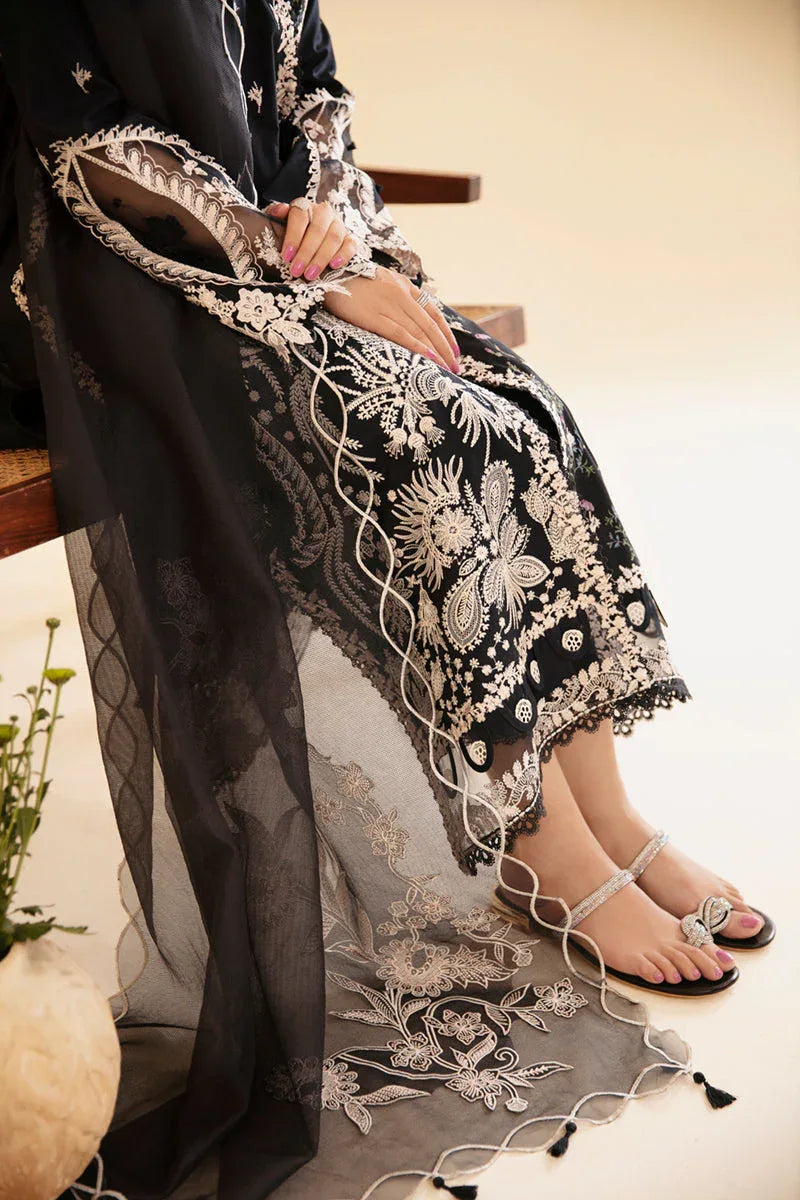 Qalamkar | Qlinekari Luxury Lawn | SQ-03 MARWA - Aqsa Fabrics
