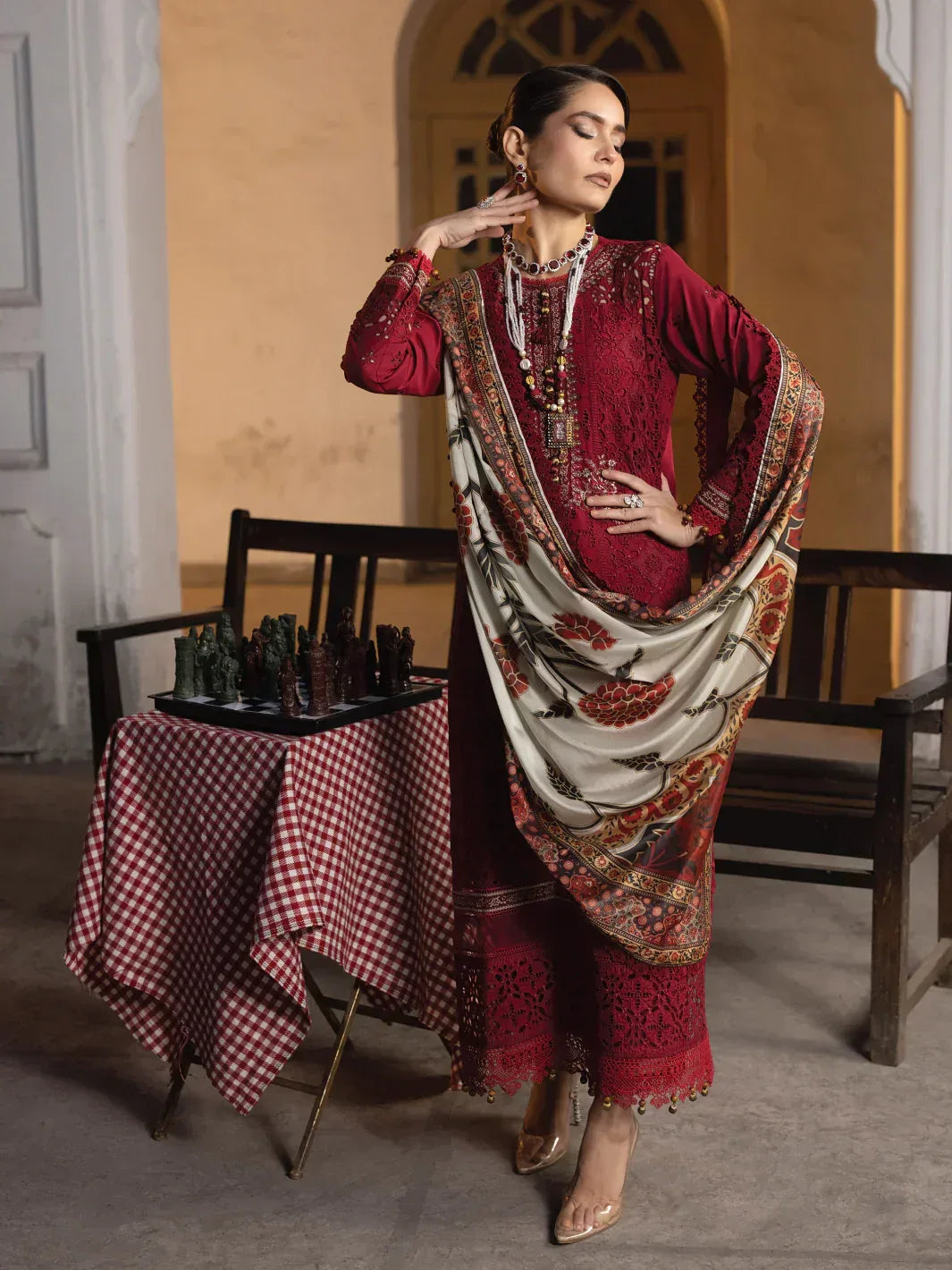 Faiza Faisal | Maya Luxury Lawn | Elif - Aqsa Fabrics