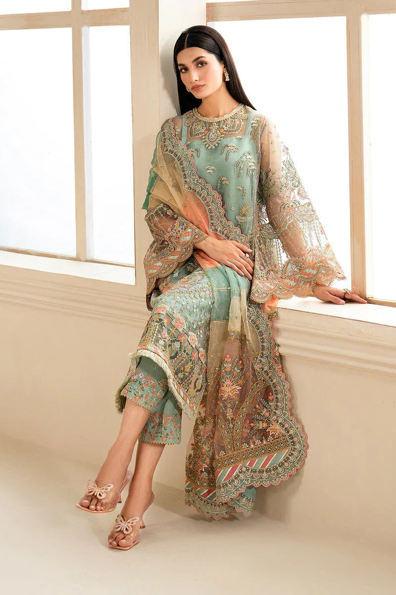 Baroque | Formal Collection | NET UF-620 - Aqsa Fabrics