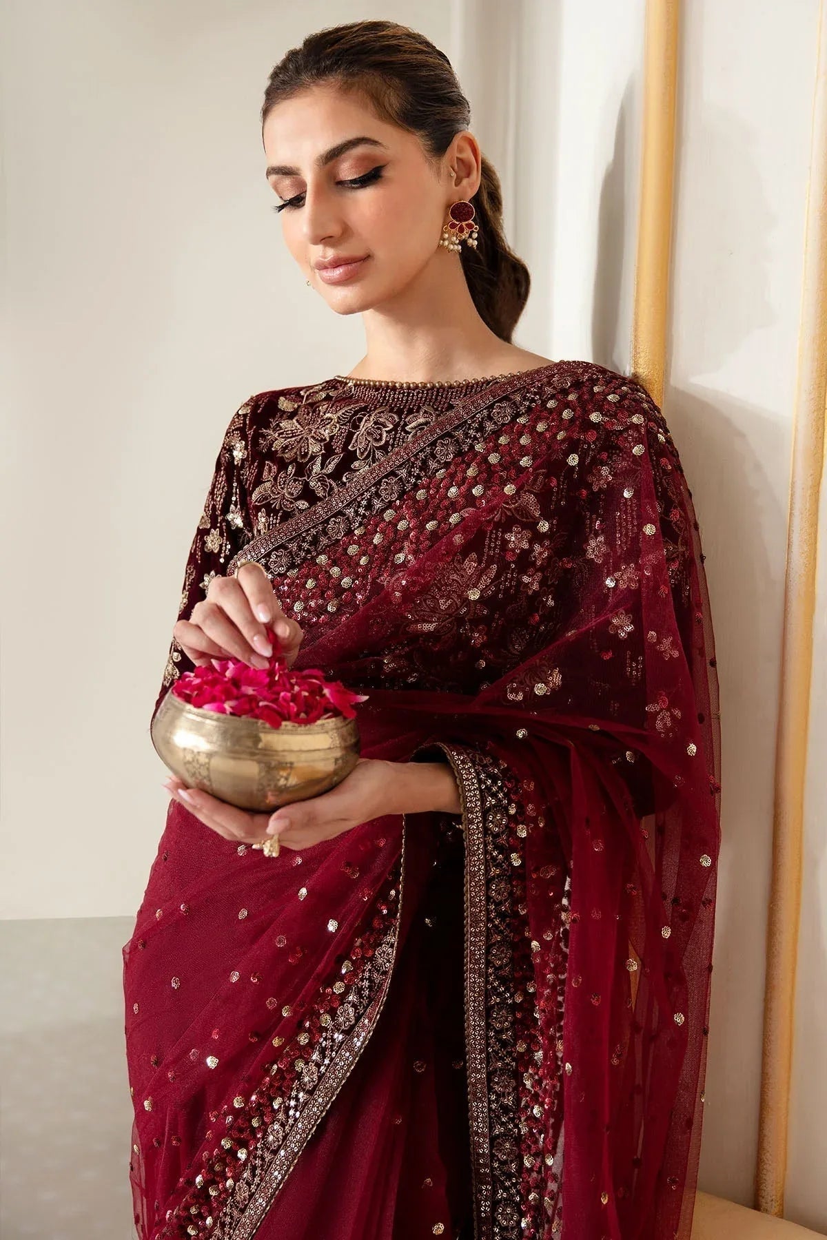 Jazmin | Velvet Edit 24 | Velvet Formal VF-2016 - Aqsa Fabrics