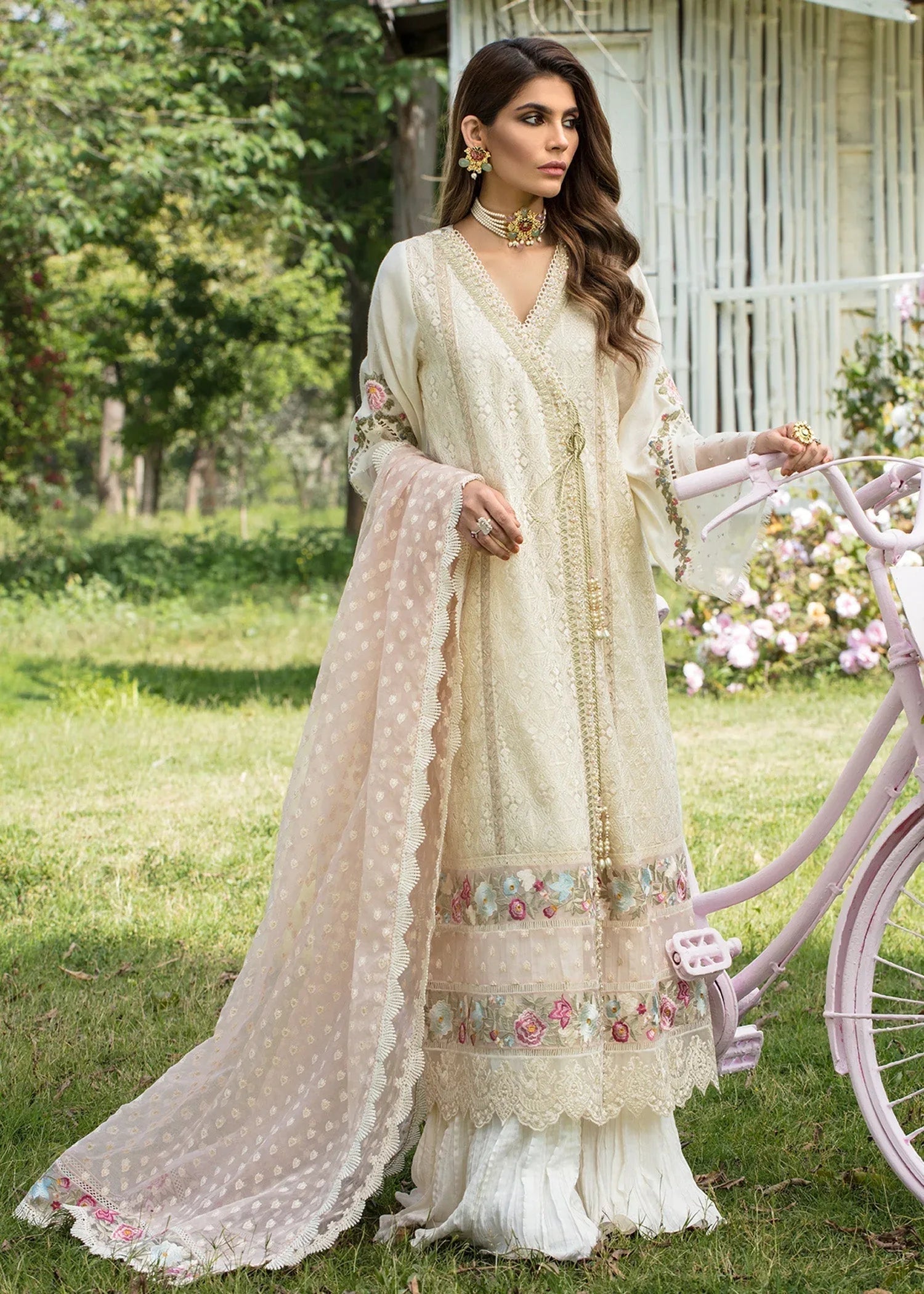 Saira Shakira | Luxury Pret | Blooming Jasmine - Aqsa Fabrics