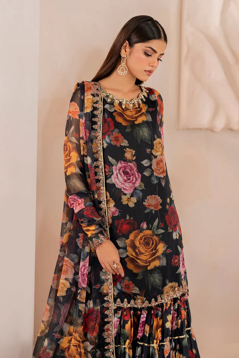Baroque | Formal Collection | CHIFFON UF-707 - Aqsa Fabrics