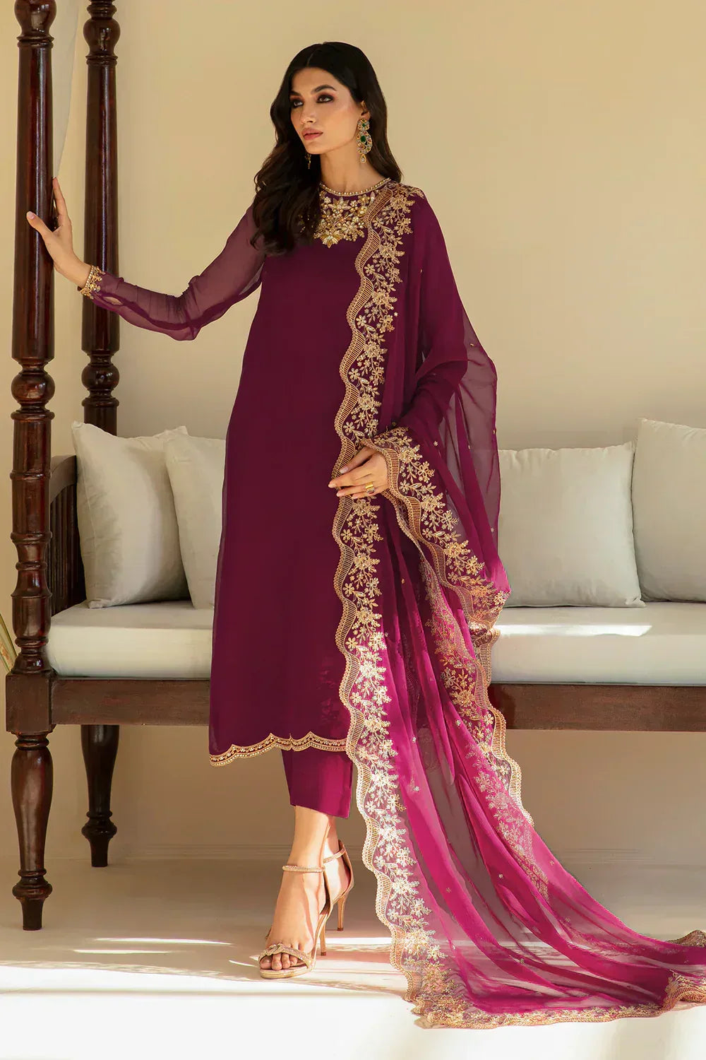 Baroque | Formals Collection | PR-829 - Aqsa Fabrics
