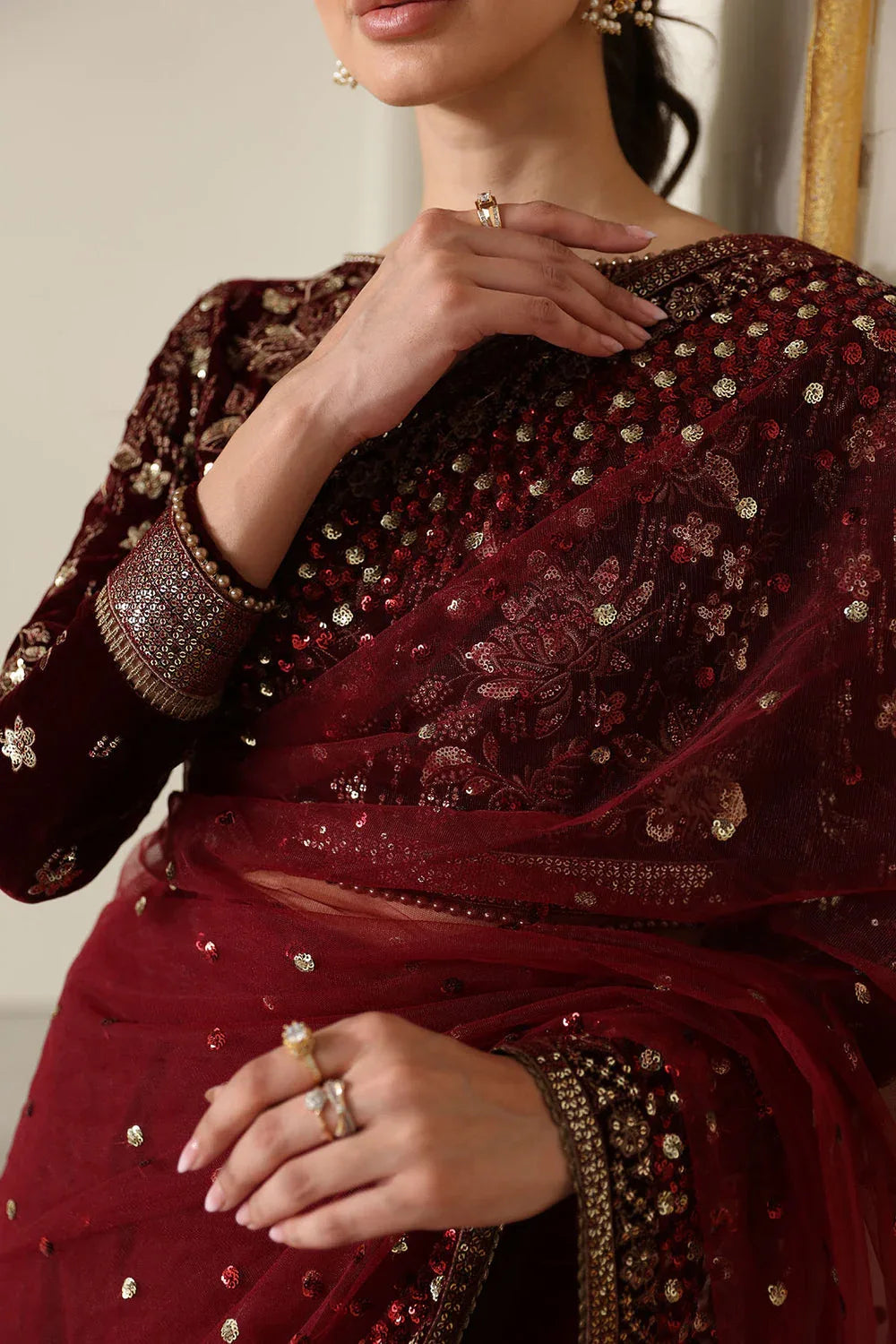 Jazmin | Velvet Edit 24 | Velvet Formal VF-2016 - Aqsa Fabrics