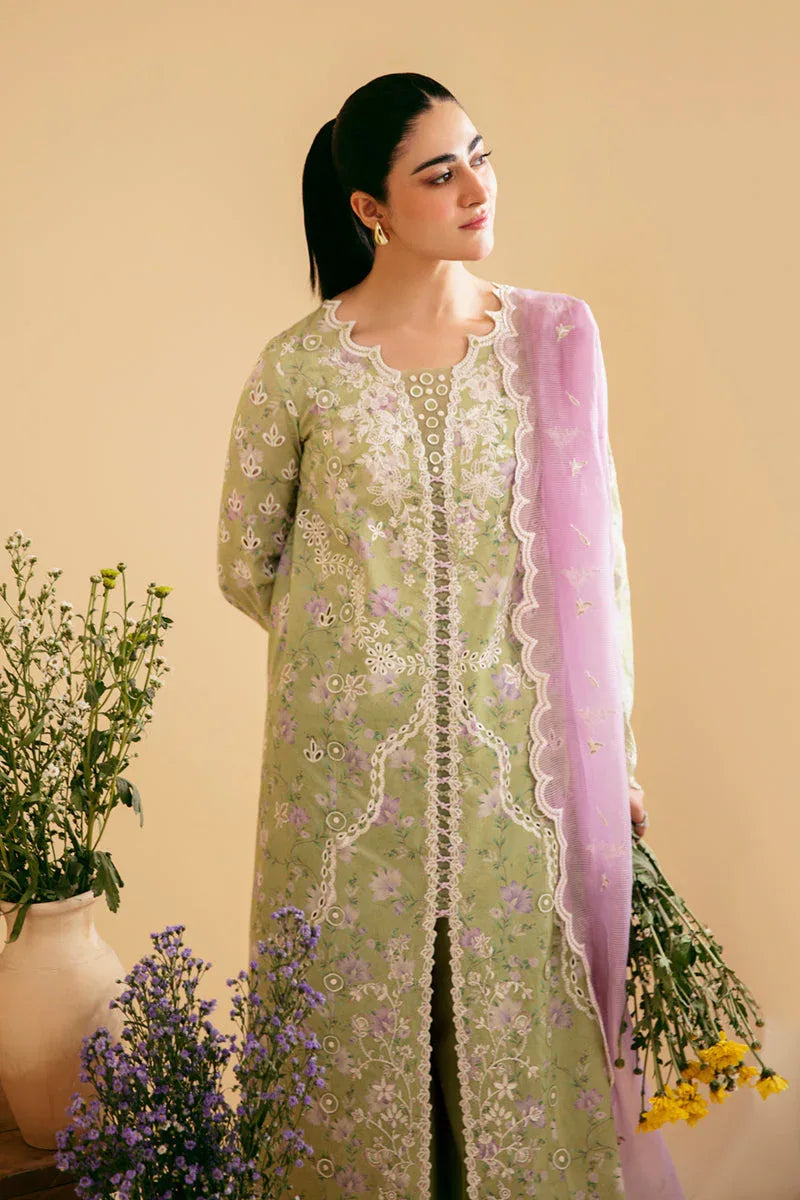 Qalamkar | Qlinekari Luxury Lawn | SQ-10 VEHJA - Aqsa Fabrics