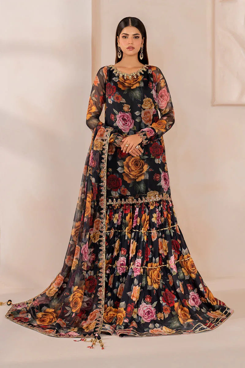 Baroque | Formal Collection | CHIFFON UF-707 - Aqsa Fabrics