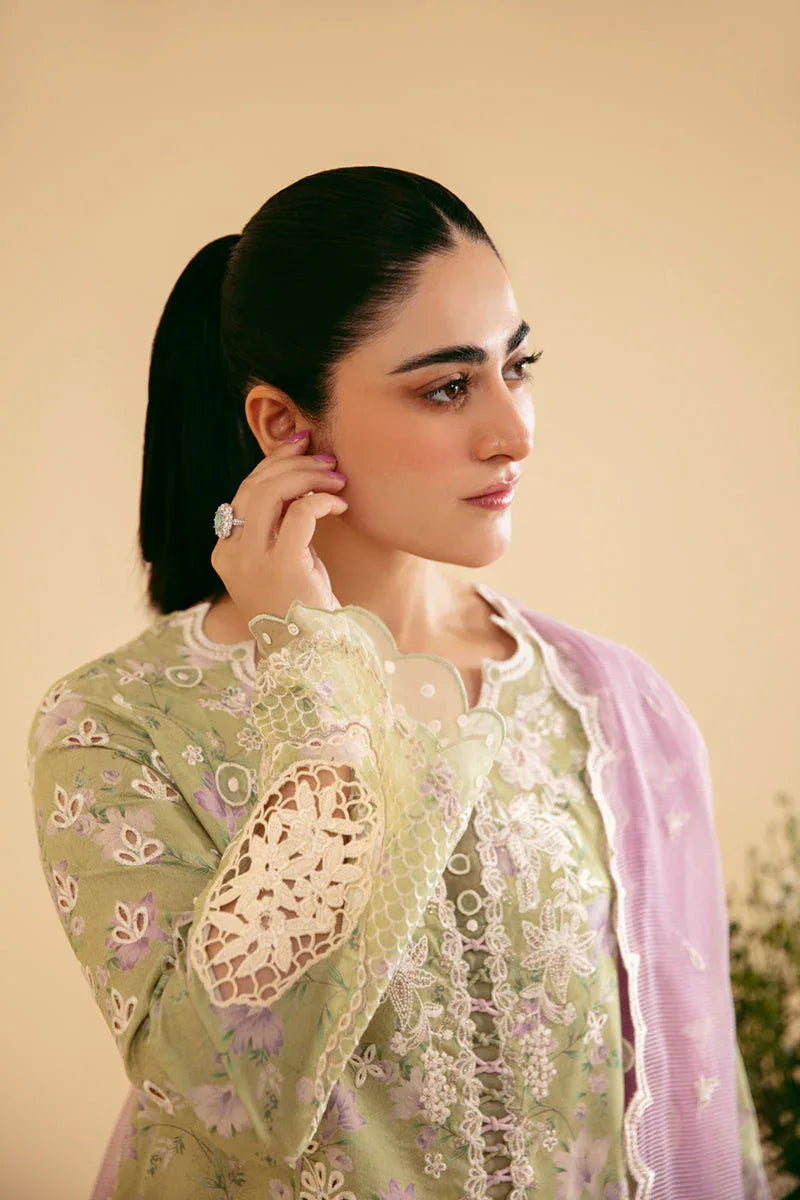 Qalamkar | Qlinekari Luxury Lawn | SQ-10 VEHJA - Aqsa Fabrics