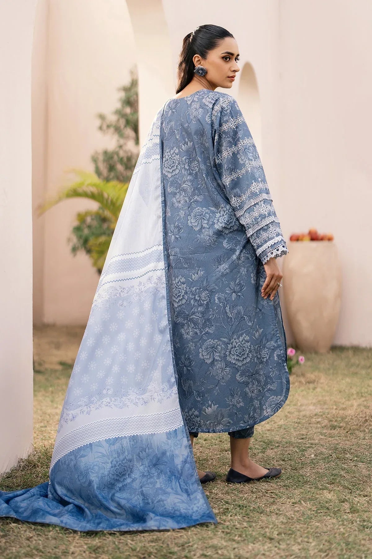 Baroque | Luxury Pret 24 | LAWN UF-601 - Aqsa Fabrics