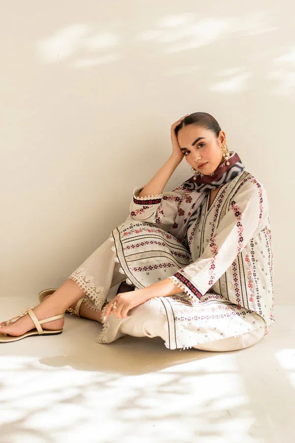 Baroque | Luxury Pret 24 | LAWN UF-678 - Aqsa Fabrics