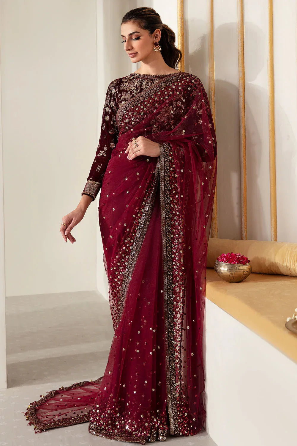 Jazmin | Velvet Edit 24 | Velvet Formal VF-2016 - Aqsa Fabrics
