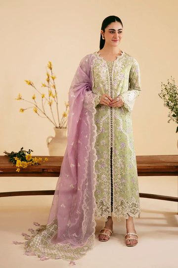 Qalamkar | Qlinekari Luxury Lawn | SQ-10 VEHJA - Aqsa Fabrics