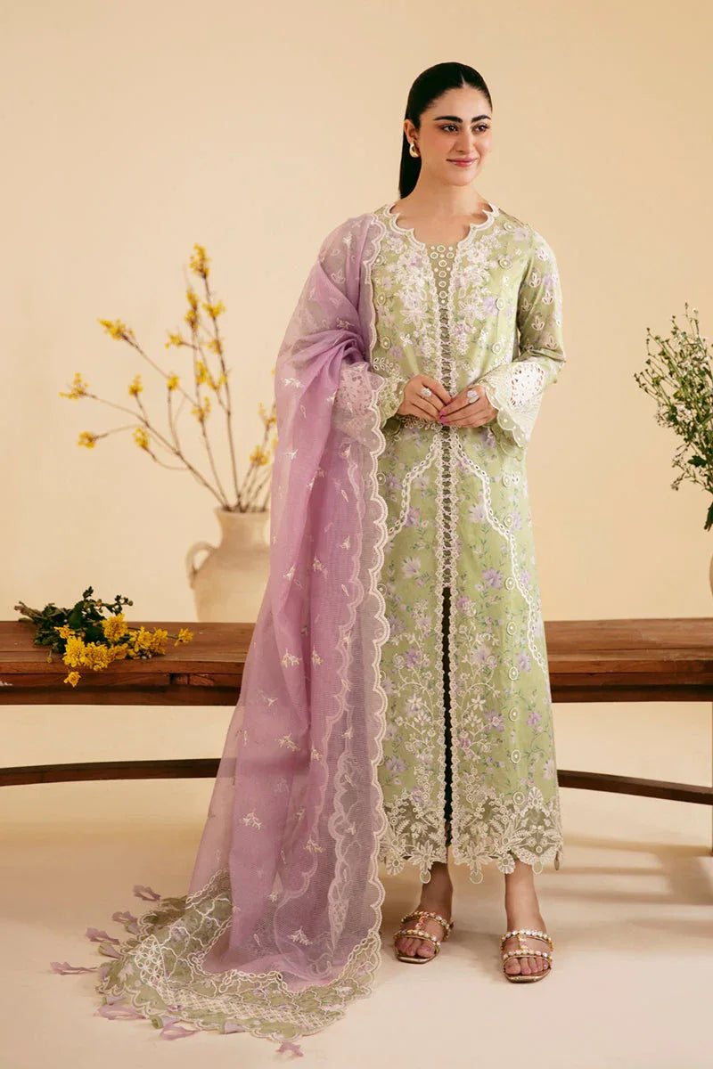 Qalamkar | Qlinekari Luxury Lawn | SQ-10 VEHJA - Aqsa Fabrics