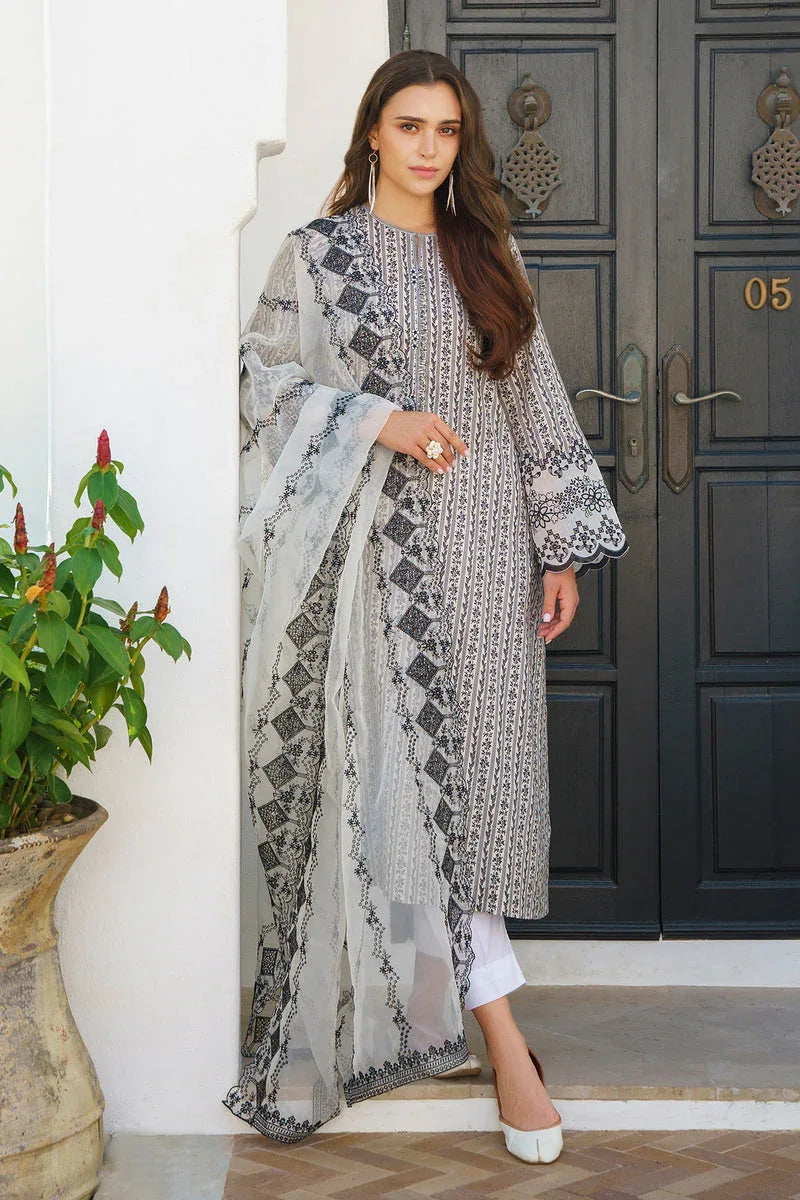 Baroque | Luxury Pret 24 | LAWN UF-574 - Aqsa Fabrics