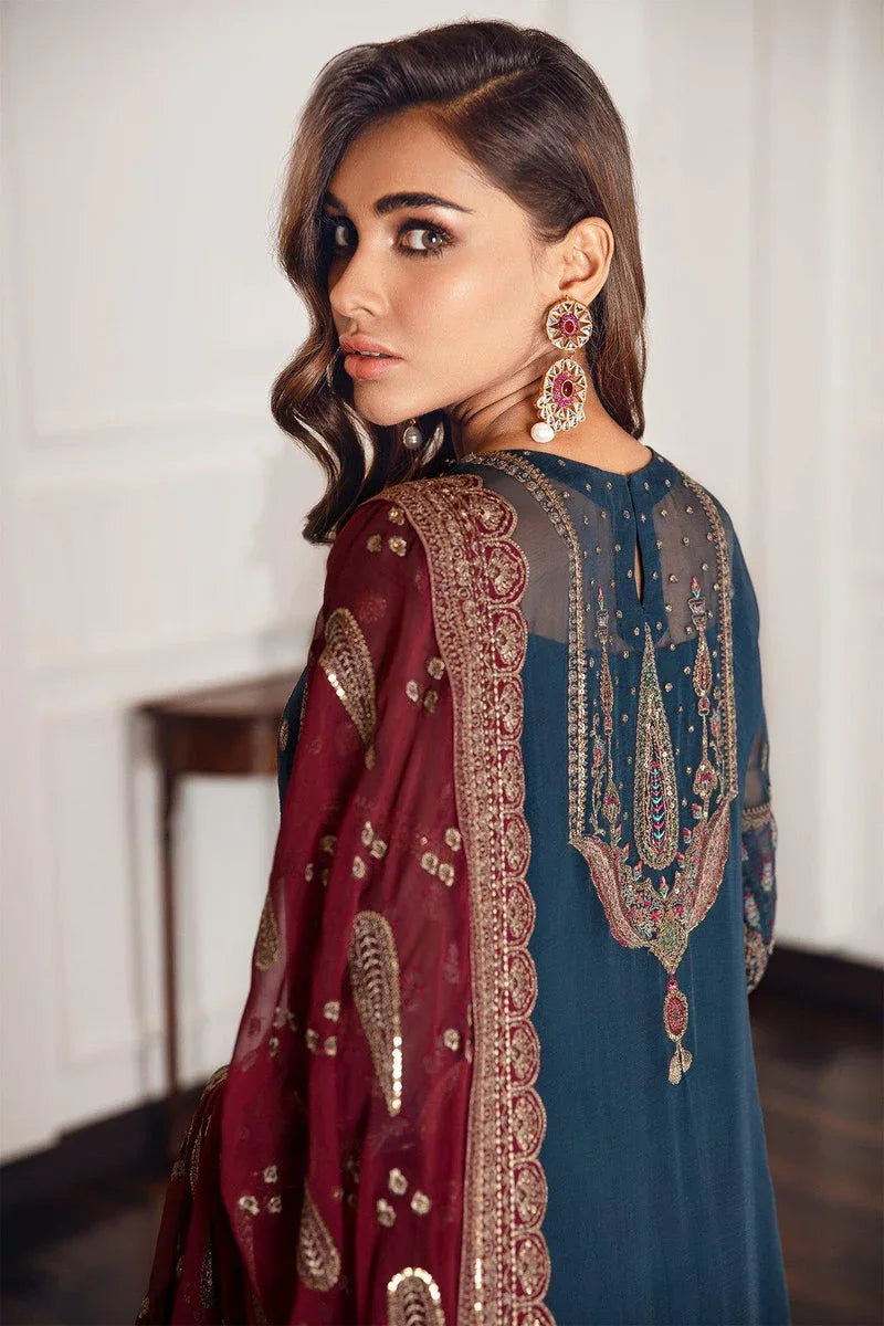 Jazmin | Formals Collection | CHIFFON UC-3049 - Aqsa Fabrics