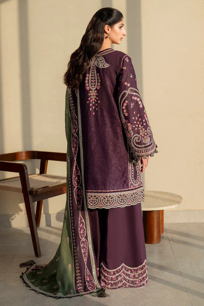 Jazmin | Shahkaar Luxury Lawn 25 | SL25-D6 - Aqsa Fabrics