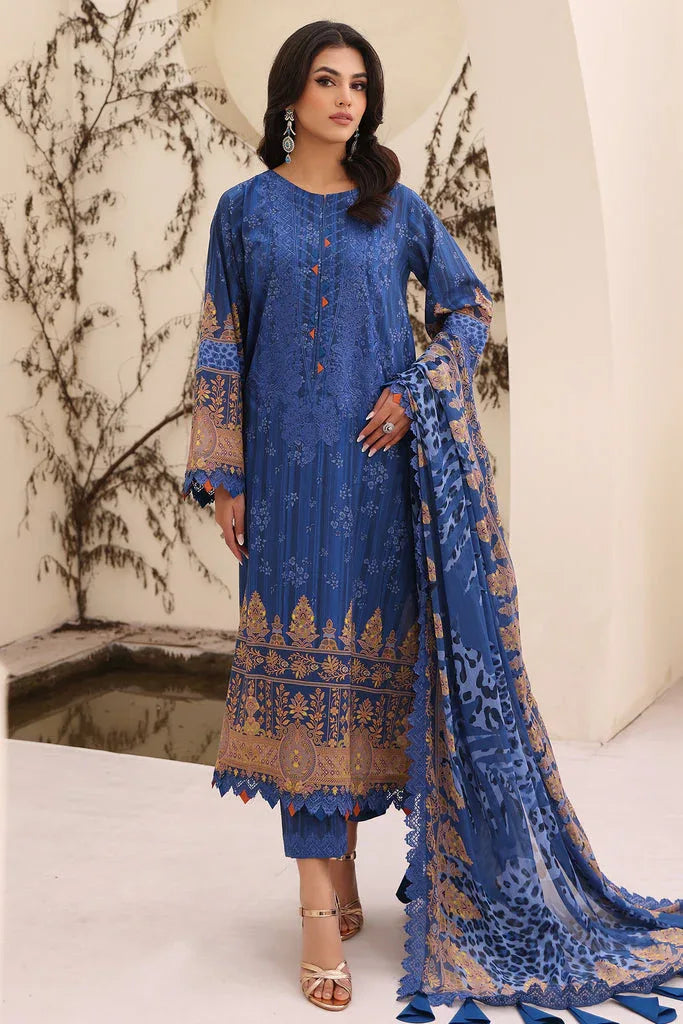 Charizma | Naranji Embroidered Lawn 24 | CN4-005 - Aqsa Fabrics