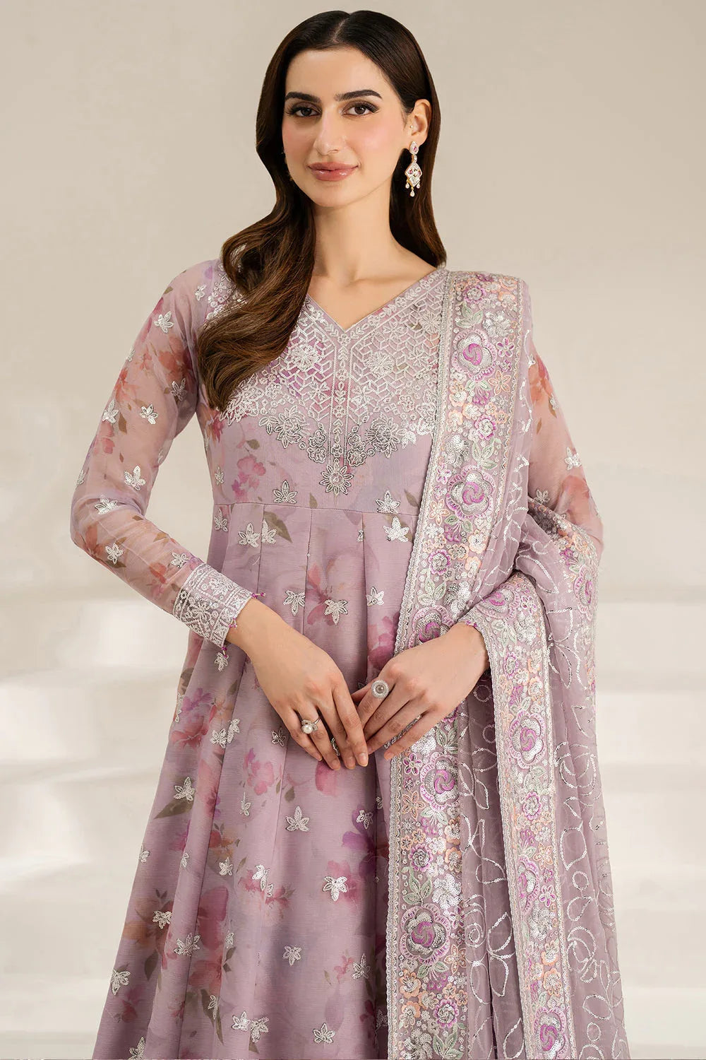 Farasha | Fiorella Formals | Lilly Passion - Aqsa Fabrics