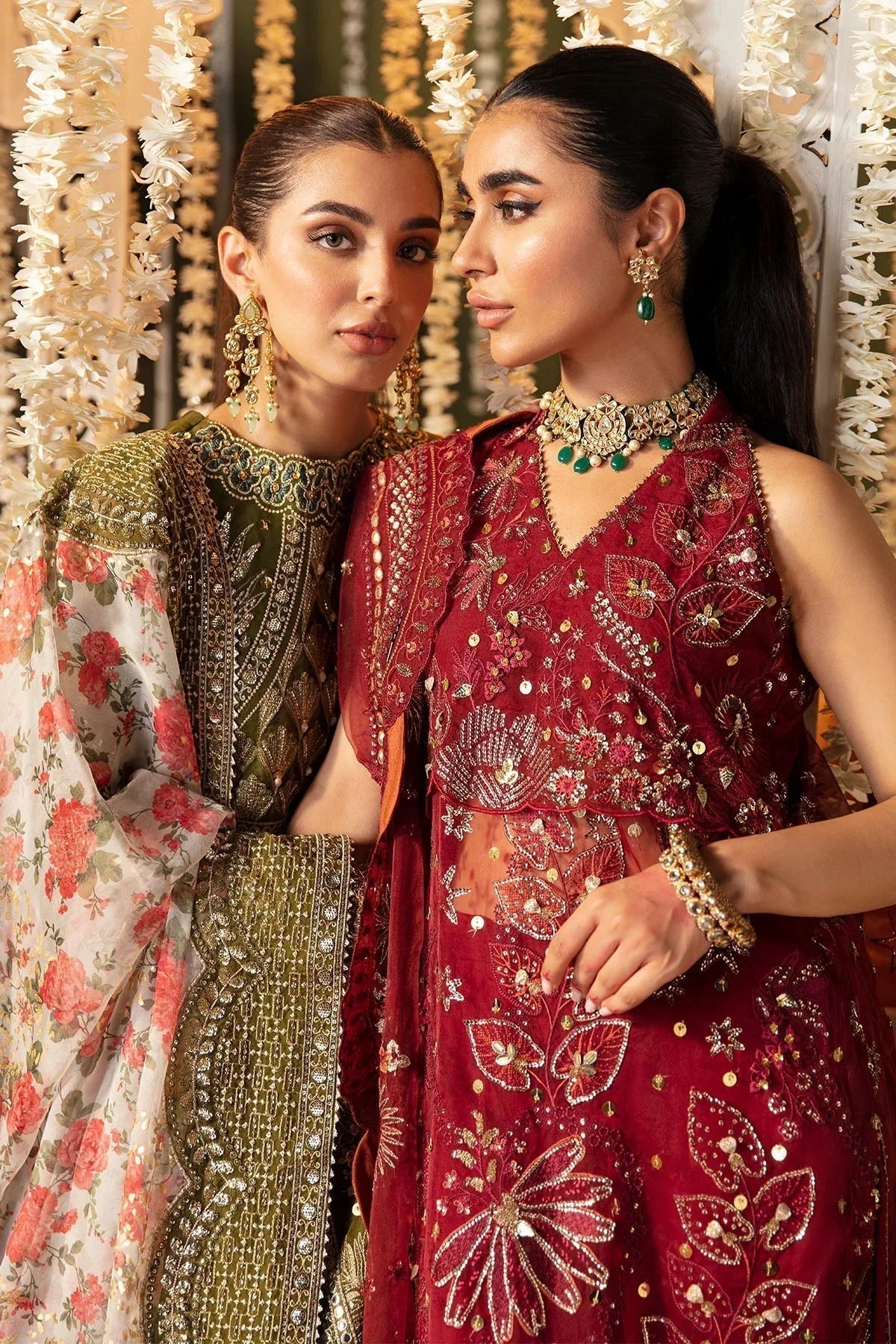 Nureh | Jhoomro Wedding Formals | NL-53 - MAHRO - Aqsa Fabrics