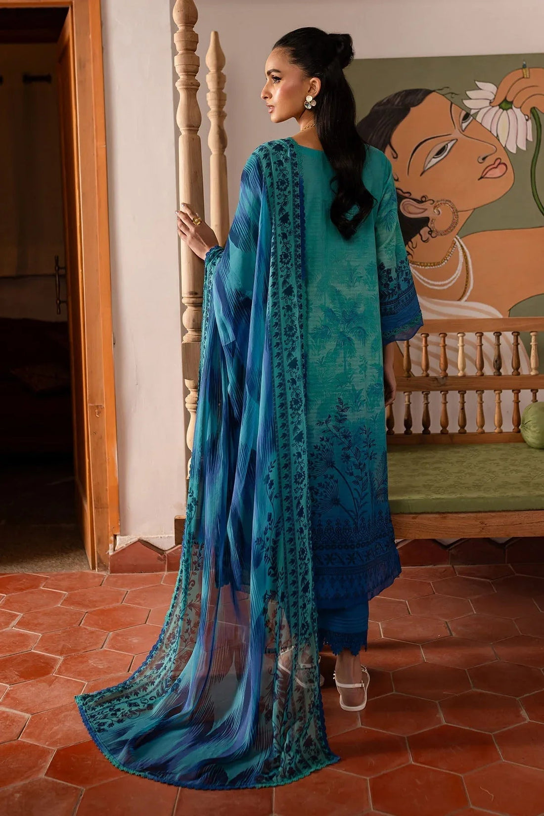 Nureh | Printed lawn 25 | SP-138 - Aqsa Fabrics