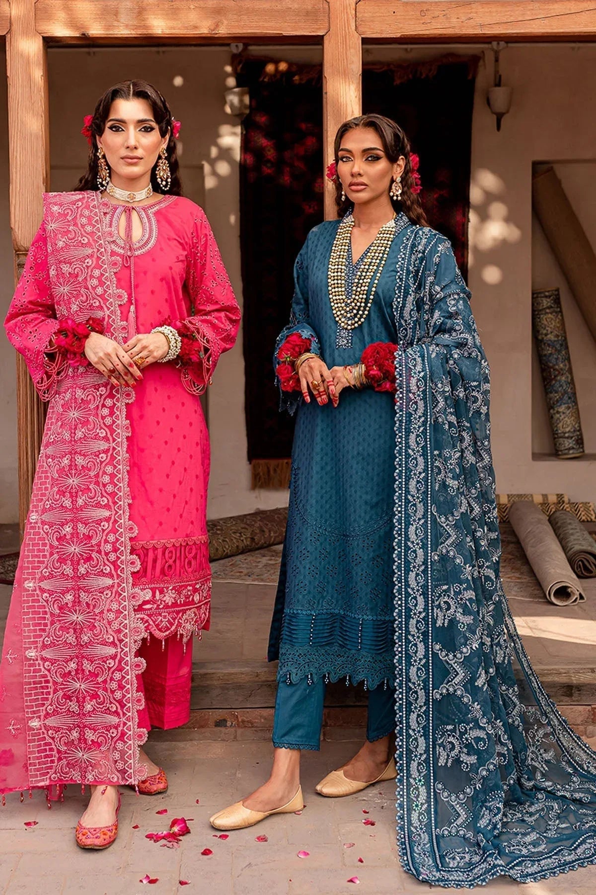 Nureh | Lawn Jacquard | NS-73 - Aqsa Fabrics