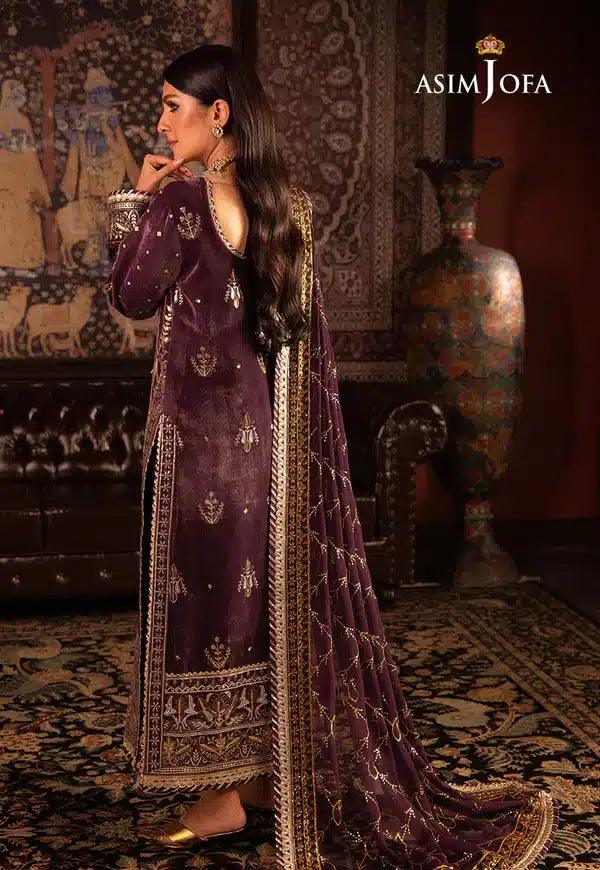 Asim Jofa | Makhmal Wedding Velvet 23 | AJMM-06 - Aqsa Fabrics